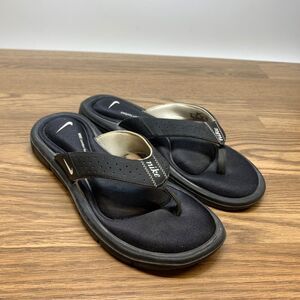 Nike Comfort Footbed Black Thong Flip Flops Sandals 354925-011 Women’s Size 10